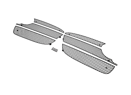 Parachoques Delantero Conjunto Parrilla Exterior Acero Inoxidable ZunSport. Porsche 981 Cayman Manual/PDK con sensores - ZPR46913, ZPR46913B, ZPR46913, ZPR46913B