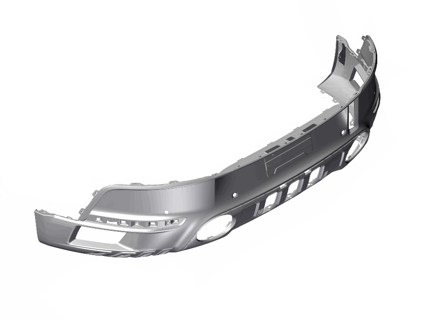 Rear bumper cover Matt Black. Porsche 992 Dakar - 992898035