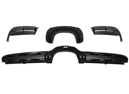Rear diffuser GT4 style kit. Porsche 981C Cayman / 981 Boxster - 98150551180, 98150585380, 98150551180, 98150581180, 98150551280