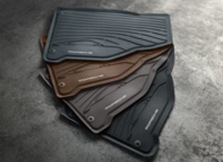 Rubber floor mats. Porsche 992 (911) RHD - Right hand drive - 992044801, 9920448011E0, 992044801OS1, 992044801OH7, 992044801OU6