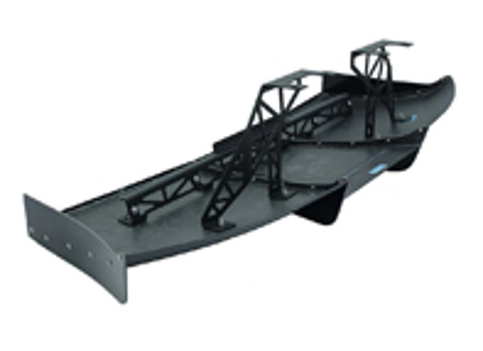 Carbon fibre rear bumper diffuser. Porsche 981 Cayman GT4