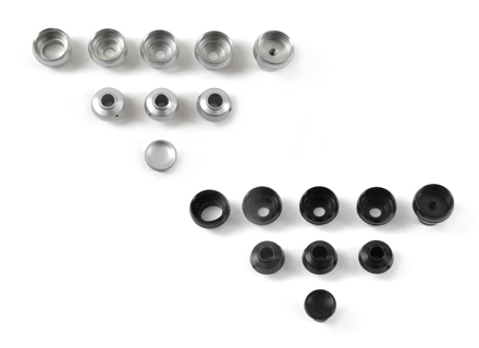 Knob / Cover set for dash trim kit 'Singer Style' for Porsche 964