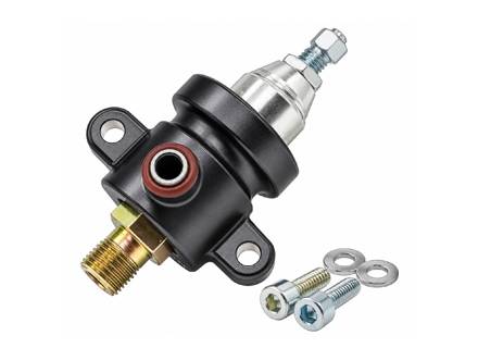 Einstellbarer Kraftstoffdruckregler, M14-Ausgang. Porsche 944 / 944 S / 944 S2 / 944 Turbo / 968 1988–1994 - 94411019805, 94411019806 - AMS9050104