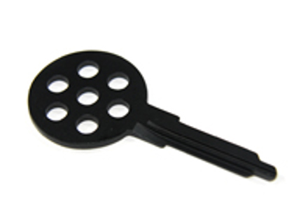 Blank Key Shank in black 70's Retro Porsche 911 1965-89 / 964/ 993 - 91153890300, 91453190310, 94453804101