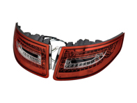 Indicator unit rear, Clear / Red V2 with LED bulbs for Porsche 997 Indicator unit rear, Clear / Red V2 with LED bulbs for Porsche 997