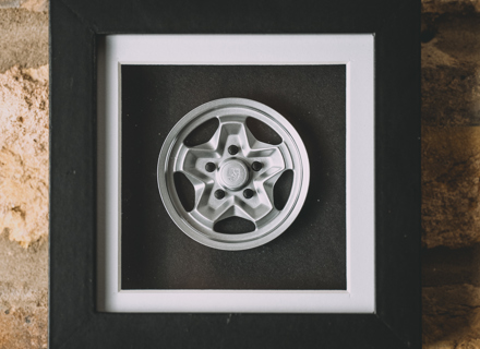 Koekjesvorm wielmodel Porsche Art - Doos ingelijste schaal 1:8 - 91136102340, 91136102393