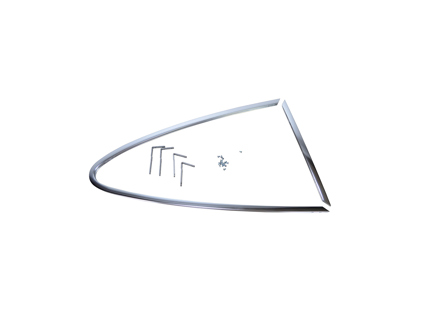 Cornice finestra 1/4 cromata, DESTRA. Porsche 911 68-77 Coupé - 90154301625