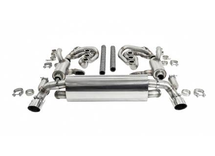 Impianto di scarico sportivo CARGRAPHIC GT, con collettori ID45 GT, con riscaldamento. Porsche 964 Carrera 2/4/RS - 96411104504, 96411104605, 96411104502, 96421103905, 96421103932, 96421104004