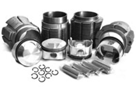 Big bore biral cylinder and JE forged piston kit 'High Comp' 82.5mm. Porsche 356C / 912 - 008 11 82P JE, 0081182PJE