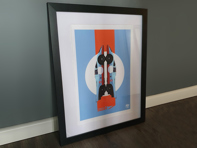 Porsche 917 Gulf Racing poster in Black frame Porsche 917 Gulf Racing poster in Black frame