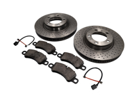 FRONT Brake Pads and Brake Disc Package Porsche 991.2 - 9P1615301, 9P1615302, 99135194702, 99160918100