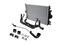 Circuit de refroidissement avec durites, partie centrale. Porsche 958 Cayenne 3.6L 2011-2018 - 95810613210, 95810640211, 95810640111