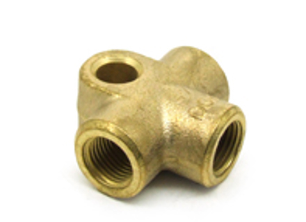 Brake line distribution t-piece. Porsche 356 / 911 / 924S / 928 / 944 / 964 / 968 - 91435566700, 91435566701