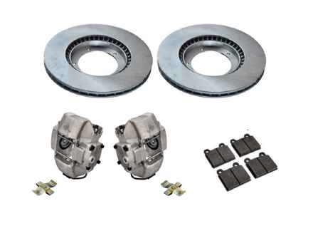 Kit pinza freno anteriore in alluminio S, disco e pastiglie freno. Porsche 911 - 477405083A, 477405083D, 91135104120, 91135195009, 91135195007, 91135193500, 91135193600