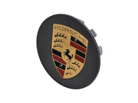 Wheel Cap 'Large Crest' Grey with Coloured crest for Porsche - 7PP601149A, 00004460604 Wheel Cap 'Large Crest' Grey with Coloured crest for Porsche - 7PP601149A, 00004460604