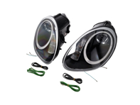 卤素头灯投影仪 + 极光灯 保时捷 987 05-08 黑色镜头 左侧驾驶 - 99763115713, 99763115813