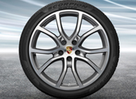 21' Cayenne Exclusive Design Alloy Wheels & Winter Tyres Original Porsche - 9Y0044600J, 9Y0044610J