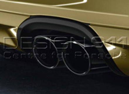 Auspuff Sportendrohre SCHWARZ. Porsche 981 Boxster / 981C Cayman - 98104420011, 98104420111