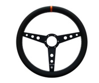 Steering wheel Turn 8 full grain leather and orange marker 380mm. Porsche 911 / 964 / 993 / 924 / 944 / 968 / 928 - 74202, 74203 Steering wheel Turn 8 full grain leather and orange marker 380mm. Porsche 911 / 964 / 993 / 924 / 944 / 968 / 928 - 74202, 74203