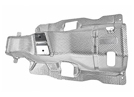 Pare-chaleur d'échappement du tunnel central. Porsche 970.1 / 970.2 Panamera 2009–16 - 97050446101, 97050456102, 97050456101