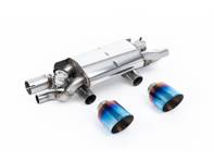 Milltek Sportuitlaatdemper (PSE) met GT-115 gebrand/blauwe titanium eindstukken. Porsche 991.2 3.0LT / S / GTS 2015-19 - 9P1251053A, 9P1251053C, 9P1251053B, 9P1251053D - SSXPO201