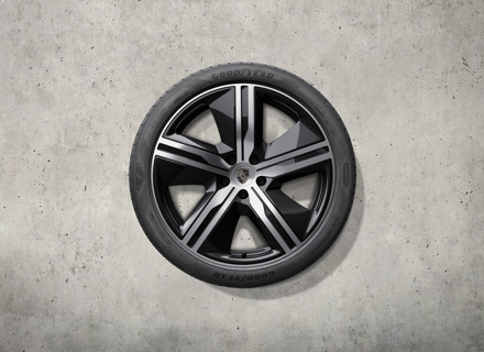 22' Macan Exclusive design summer wheel-and-tyre set, high gloss black. Porsche Macan-e - 95C044660N 22' Macan Exclusive design summer wheel-and-tyre set, high gloss black. Porsche Macan-e - 95C044660N