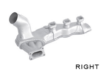 Exhaust Heat Exchanger, RIGHT. Porsche 964 C2 / C4 - 96421103905, 96421104004, 96421103932