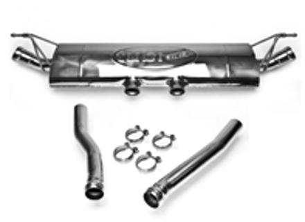 Sports exhaust rear silencer Porsche 957 Cayenne turbo and turbo S