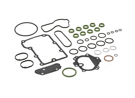 Oil sump and Oil filter console gasket set for Porsche 955 Cayenne V8 4.5L S / Turbo - 94810717500, 94810720101, 94810612303, 94810640101, 99970750240, 94810714403, 94810119702, 94810774000