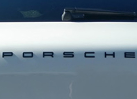 PORSCHE - Matt Black rear badge for Porsche 95B Macan / Macan II - 95B853687A