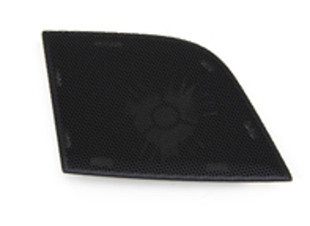 Cover for treble speaker, Black. Porsche 970 Panamera - 970552554005Q0, 97055255400, 970552553005Q0, 97055255300
