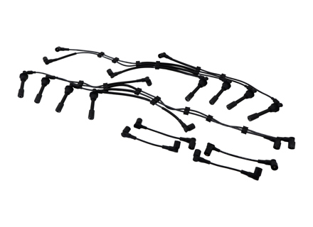 Ontsteking HT-kabelset. Porsche 928 S4 / 928 GT / 928 GTS (complete wagenset) - 92860206019, 92860206026, 92860206020, 92860206021, 92860206022, 92860206023, 92860206024, 92860206025, 92860203900, 92860231100, 92860255700 - ZEF586, ZEF586