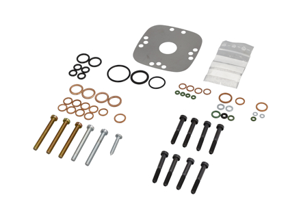 Koppakkingset voor de brandstofverdeler. Porsche924 - 0 438 100 003, 063133481X, 063133481