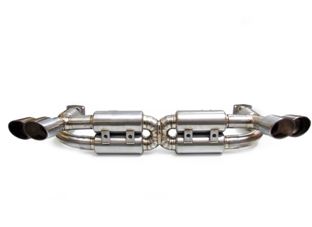 适用于保时捷 997 Turbo 的排气消声器/消音器钛合金 DesignTek - 3606009737, 99711102680