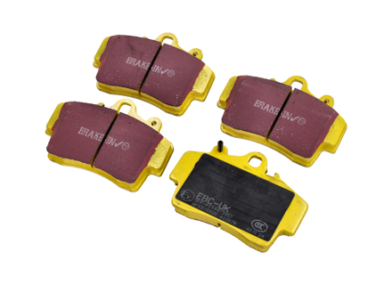 EBC YELLOW Brake Pads 'Fast Road' Front. Porsche 986 Boxster / 987 Boxster / 987C Cayman - 98635193911, 98635193913, 98635193915, 98735193902, 98735193903, 98735193904 - DP 41207R, DP41207R, DP-41207R