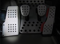 Rennline Aluminium Dead Pedal Perforated. Porsche 911/912/930 Targa/Cabrio and 964/993/944/924/968 - P13 Rennline Aluminium Dead Pedal Perforated. Porsche 911/912/930 Targa/Cabrio and 964/993/944/924/968 - P13
