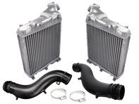 Kit de intercooler y tuberías para radiador delantero. Porsche 957 / 958 Cayenne Turbo 4.8L - 95511063901, 95511064001, 95511062301, 95511062410