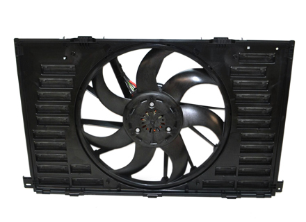 Water radiator fan with cowling. Porsche 971 Panamera Turbo / GTS / Hybrid - 9A712120301, 9A712120302, 9A712120303, PAE121203A, 470080