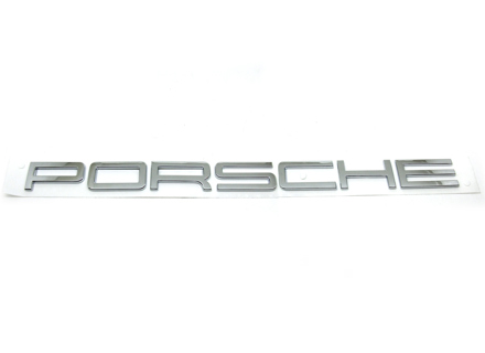 Targhetta cofano posteriore 'PORSCHE' CROMATA. Porche 991 - 99155923500