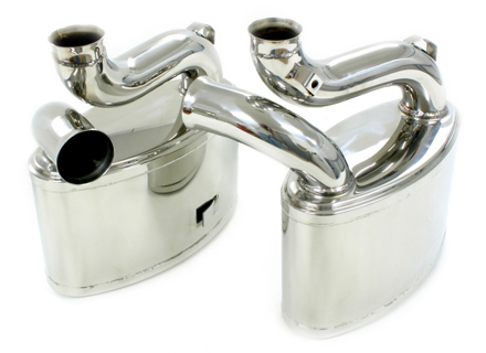 Silenciador de escape / Silenciador Sport System DesignTek para Porsche 993 Turbo / Turbo S - 99311104554, 99311104555, 99311104654, 99311104655 - 55-PS105, 125453