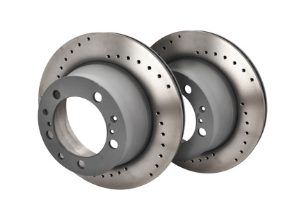 Dischi freno sportivi forati (COPPIA), posteriori. Porsche 964/944/968 (codice OE 95135204102 95135204105) - 95135204102, 95135204105, 95135204105, 275806C - 275806C, 951 352 041 05 RD