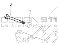 Transmission Mount Bearing Bracket Hexagon-Head Bolt. Porsche 993 C4 / 993 C4S / 993 Turbo MANUAL - 90007545509, 9000754550A Transmission Mount Bearing Bracket Hexagon-Head Bolt. Porsche 993 C4 / 993 C4S / 993 Turbo MANUAL - 90007545509, 9000754550A