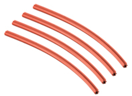 Ölrohr-Hitzeschilddichtungen, Satz von 4. Porsche 914 - 022101559