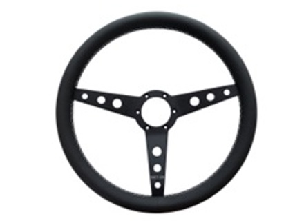 Steering wheel Turn 8 full grain leather with parallel or crossed stitching 380mm. Porsche 911 / 964 / 993 / 924 / 944 / 968 / 928 - 74212, 74213