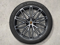 21' Macan RS Spyder Design Alloy Wheels & Summer Tyres Original Porsche - 95B044668H, 95B044669H