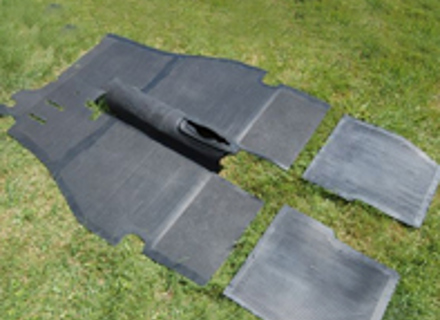 Rubber floor mats (Set of 5). Porsche 356 B T6 / 356 C