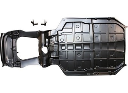 Bodenblech- und Kraftstofftankteil komplett. Porsche 911 01/1963-07/1989 RHD Autos - 1683101600, 591100-0RHD, 591100, 91150105212, 91150105221, 91150105221GRV, 91150105224GRV, 91150105224, 90150105235, 90150105231, 90150105230, 91150105112GRV, 91150105112 - 1683101600