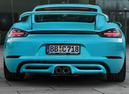 TechArt 后裙板扩散器附件。保时捷 718 Cayman / Boxster - 082.100.500.009 - 082.100.500.009
