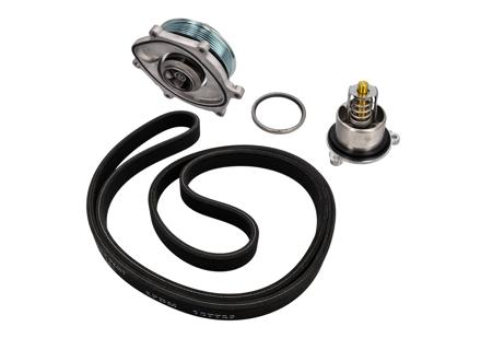 Kit bomba de agua, correa y termostato. Porsche 991.1 Carrera 2S / Carrera 4S - 0PB121035A, 9A110221800, 0PB903137A, 9A110222602, 9A110622603, 9A712111000, 9A110655900, 0PB121688