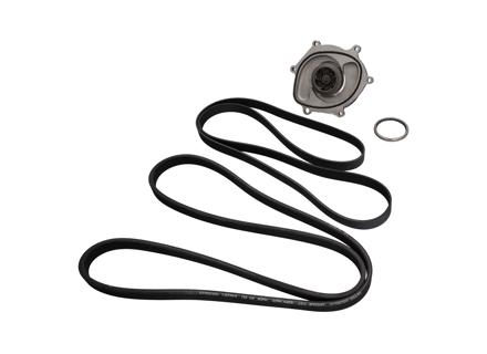 Kit bomba de agua, correa y termostato. Porsche 991.1 Carrera 2S / Carrera 4S - 0PB121035A, 9A110221800, 0PB903137A, 9A110222602, 9A110622603, 9A712111000, 9A110655900, 0PB121688